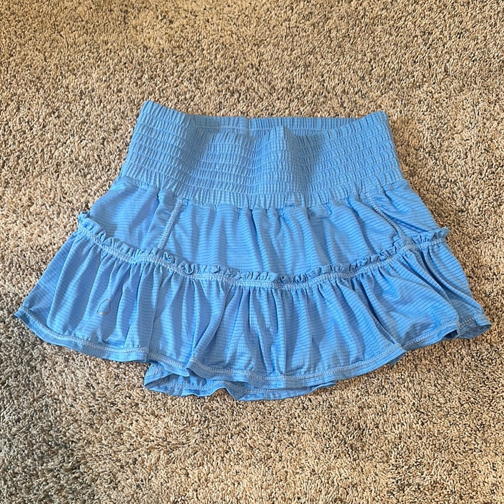 Blue Ruffled Women's Skirt